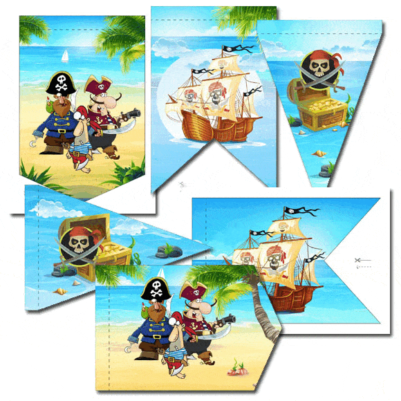 dekorationer piratkalas